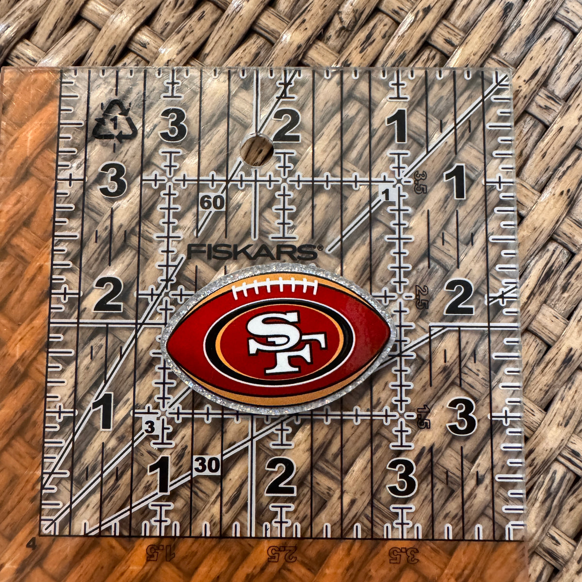 Acrylic Flatback Craft Embellishment - Football Team
