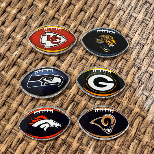 Acrylic Flatback Craft Embellishment - Football Team