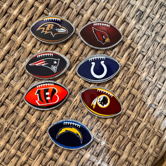Acrylic Flatback Craft Embellishment - Football Team