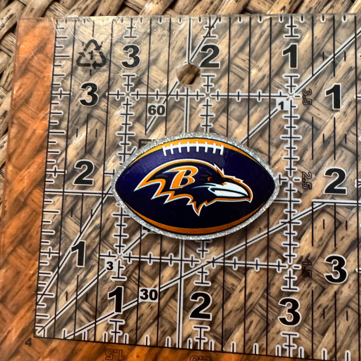 Acrylic Flatback Craft Embellishment - Football Team