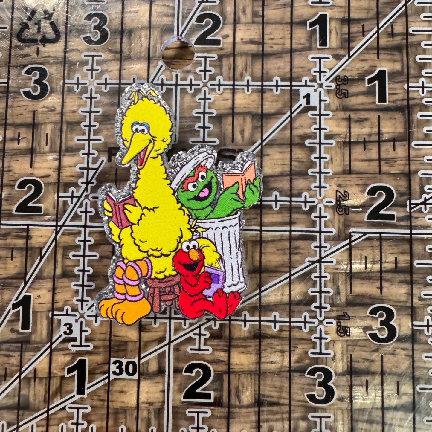 Sesame Street  Acrylic Flatback,  Planar, Cabochon, Single Pc.
