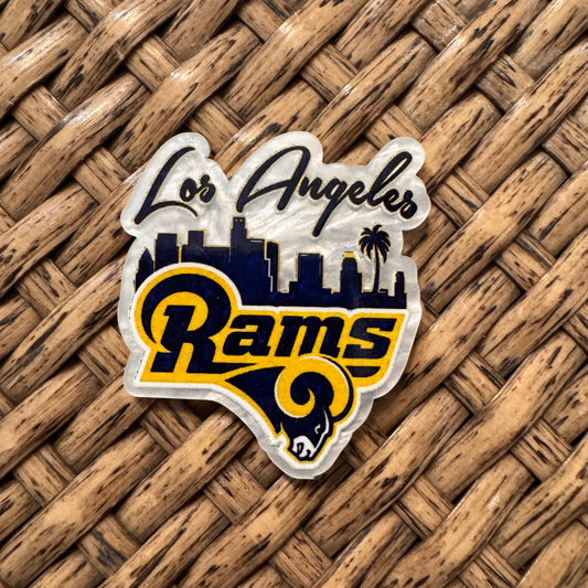 Acrylic Flatback Craft Embellishment - Rams Football