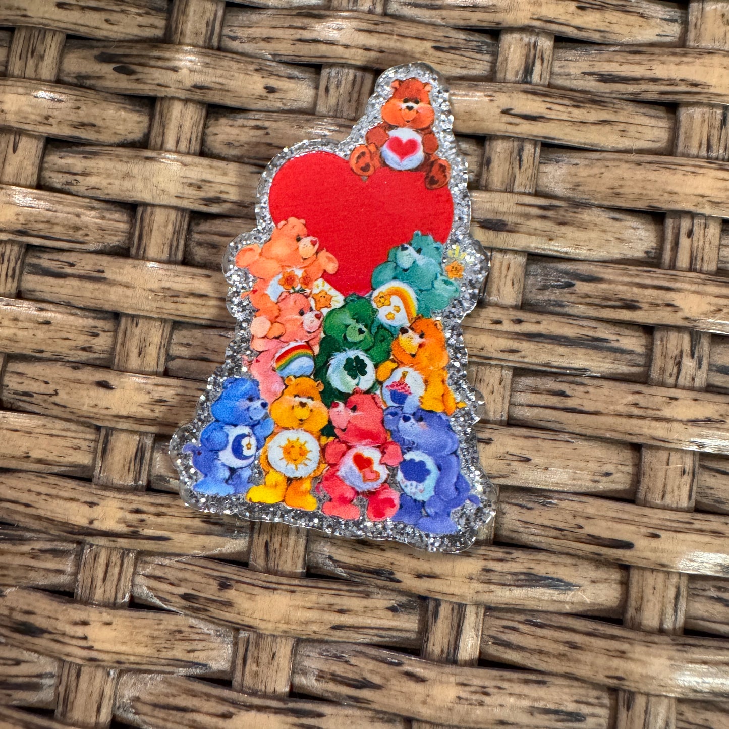 Carebear  Acrylic Flatback,  Planar, Cabochon, Single Pc.