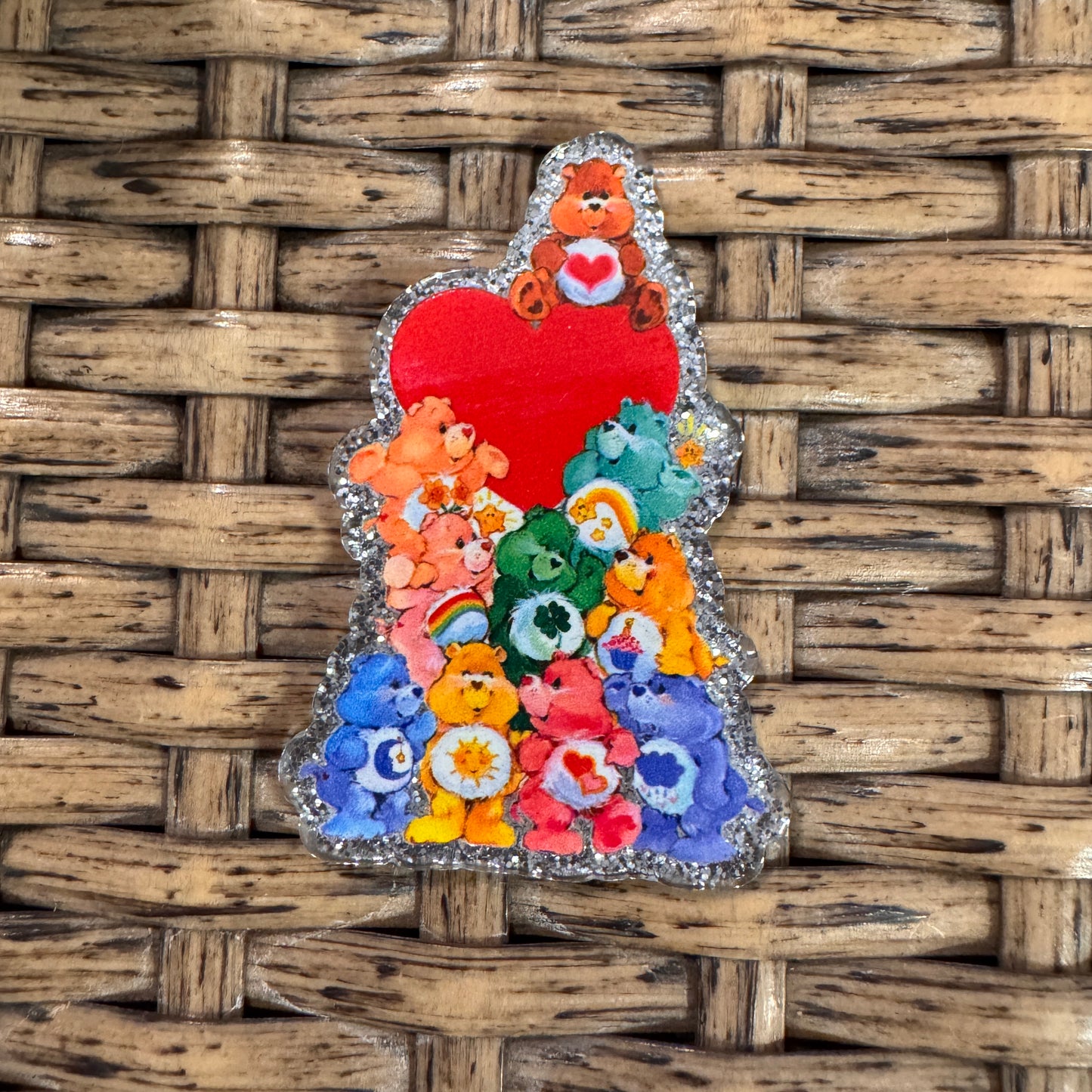 Carebear  Acrylic Flatback,  Planar, Cabochon, Single Pc.