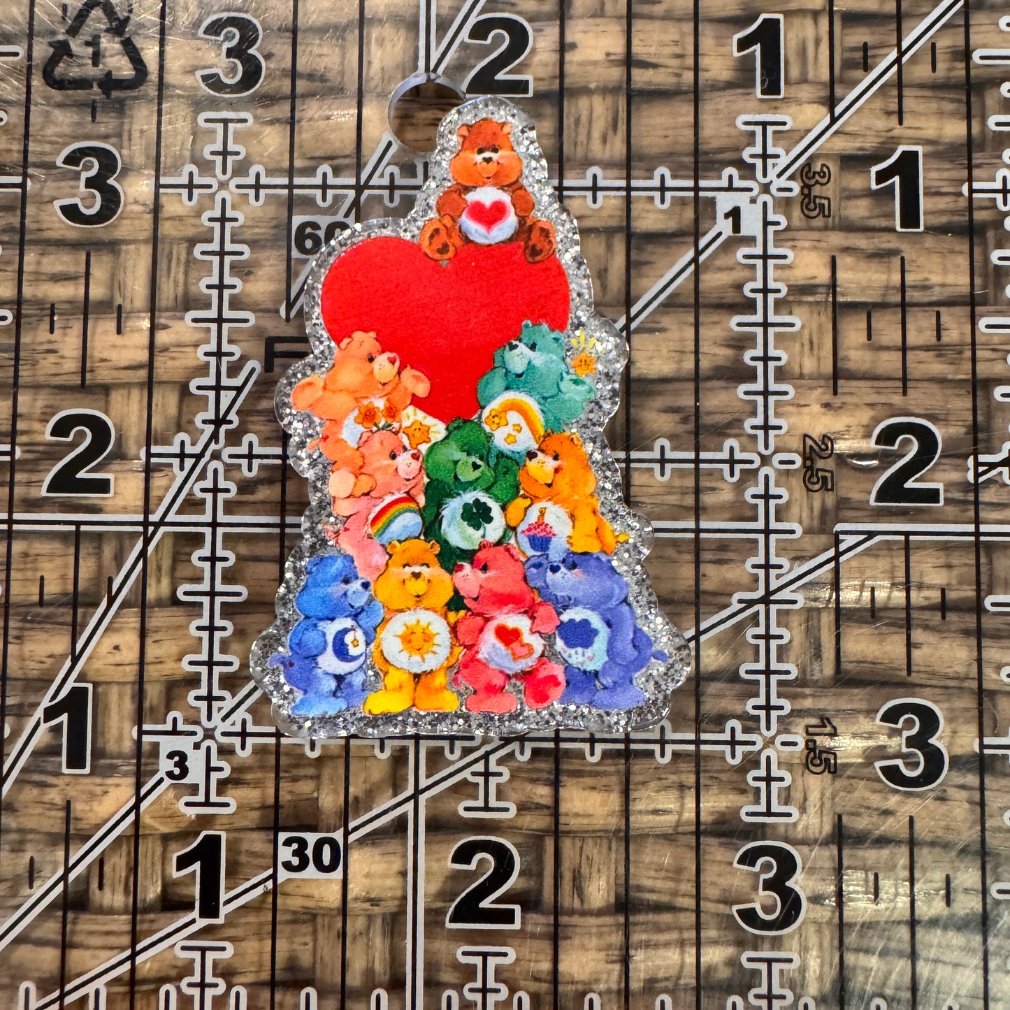Carebear  Acrylic Flatback,  Planar, Cabochon, Single Pc.