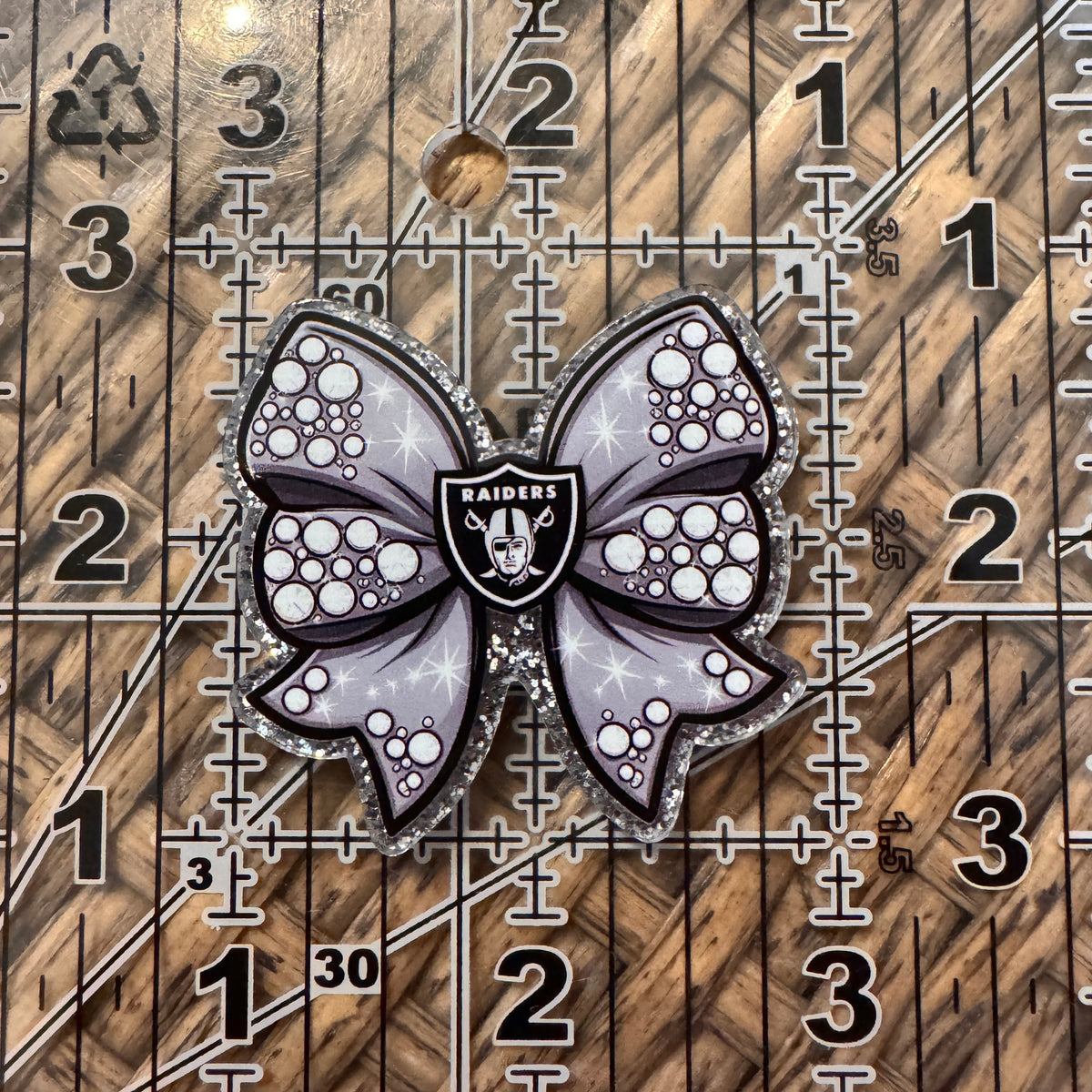 Acrylic Flatback Craft Embellishment - Football Raiders