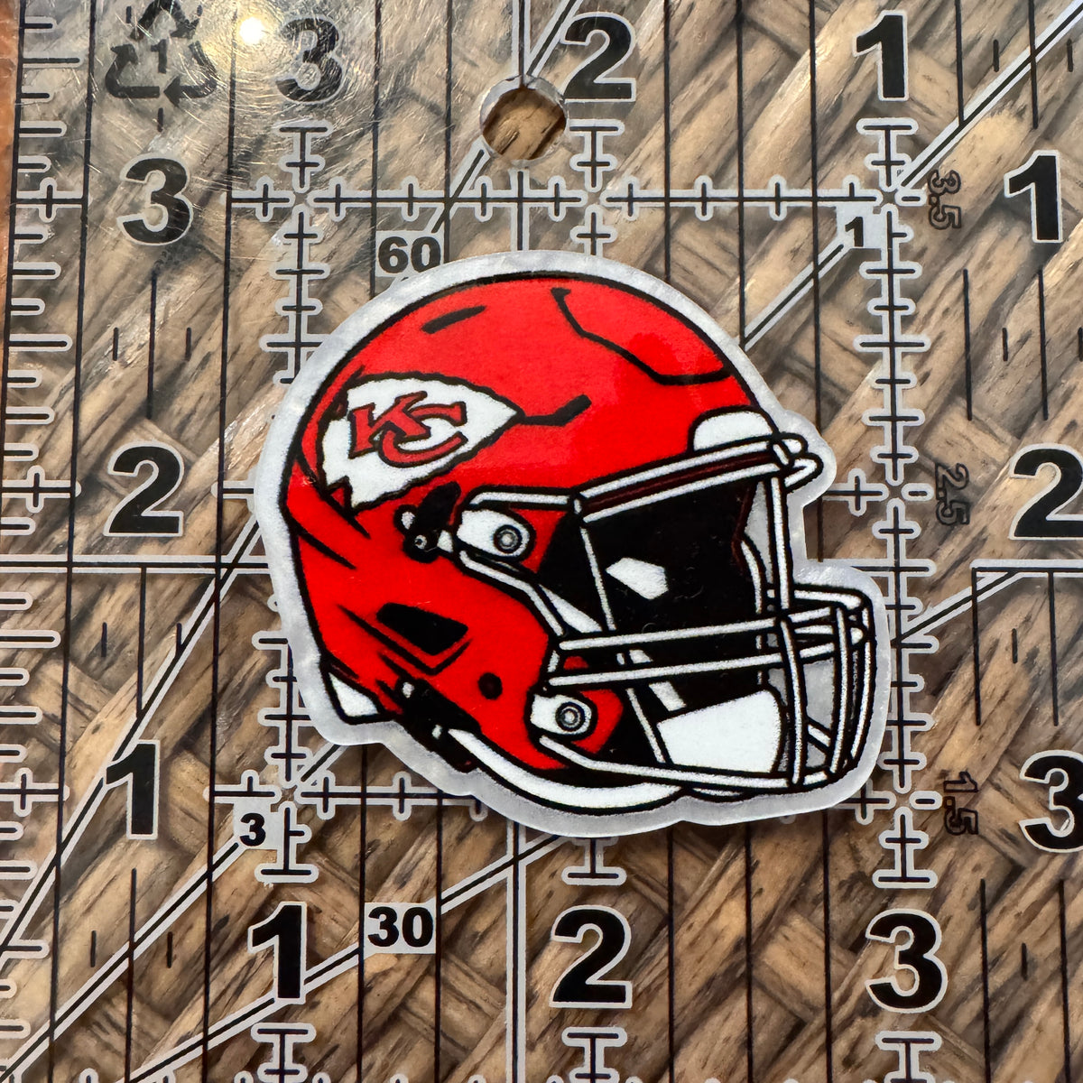 Acrylic Flatback Craft Embellishment - Football Cheifs