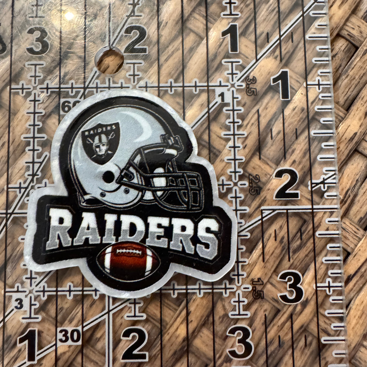 Acrylic Flatback Craft Embellishment - Football Raiders