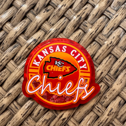 Acrylic Flatback Craft Embellishment - Football Cheifs