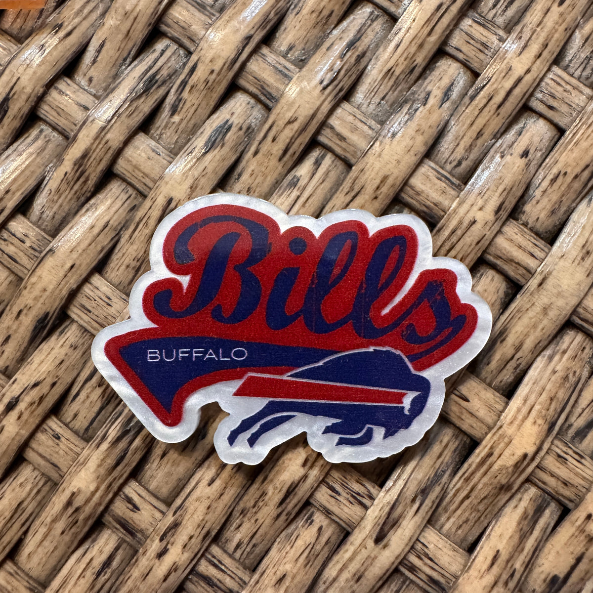 Acrylic Flatback Craft Embellishment - Football Bills