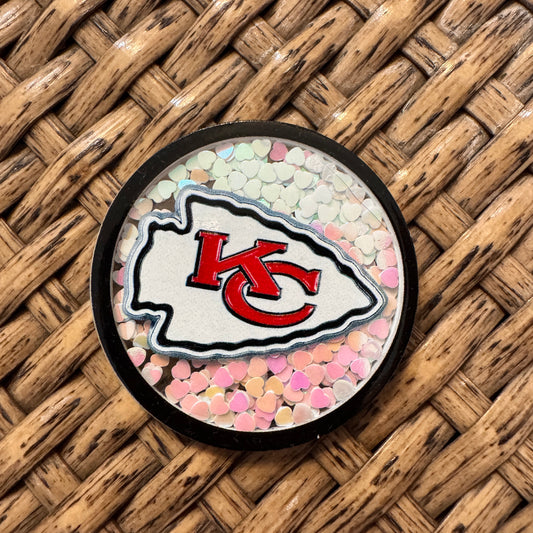 Acrylic Flatback Craft Embellishment - Football Chiefs SHAKER