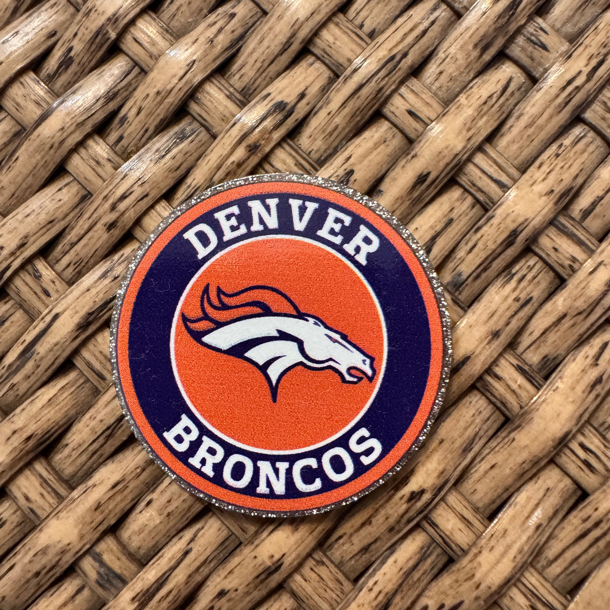 Acrylic Flatback Craft Embellishment - Football Denver