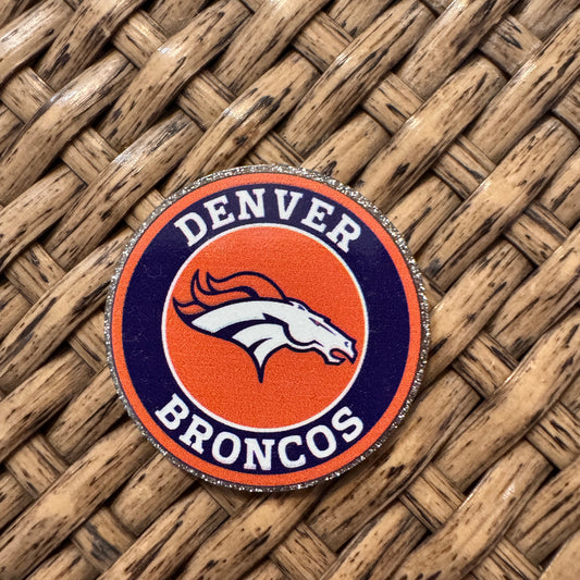 Acrylic Flatback Craft Embellishment - Football Denver