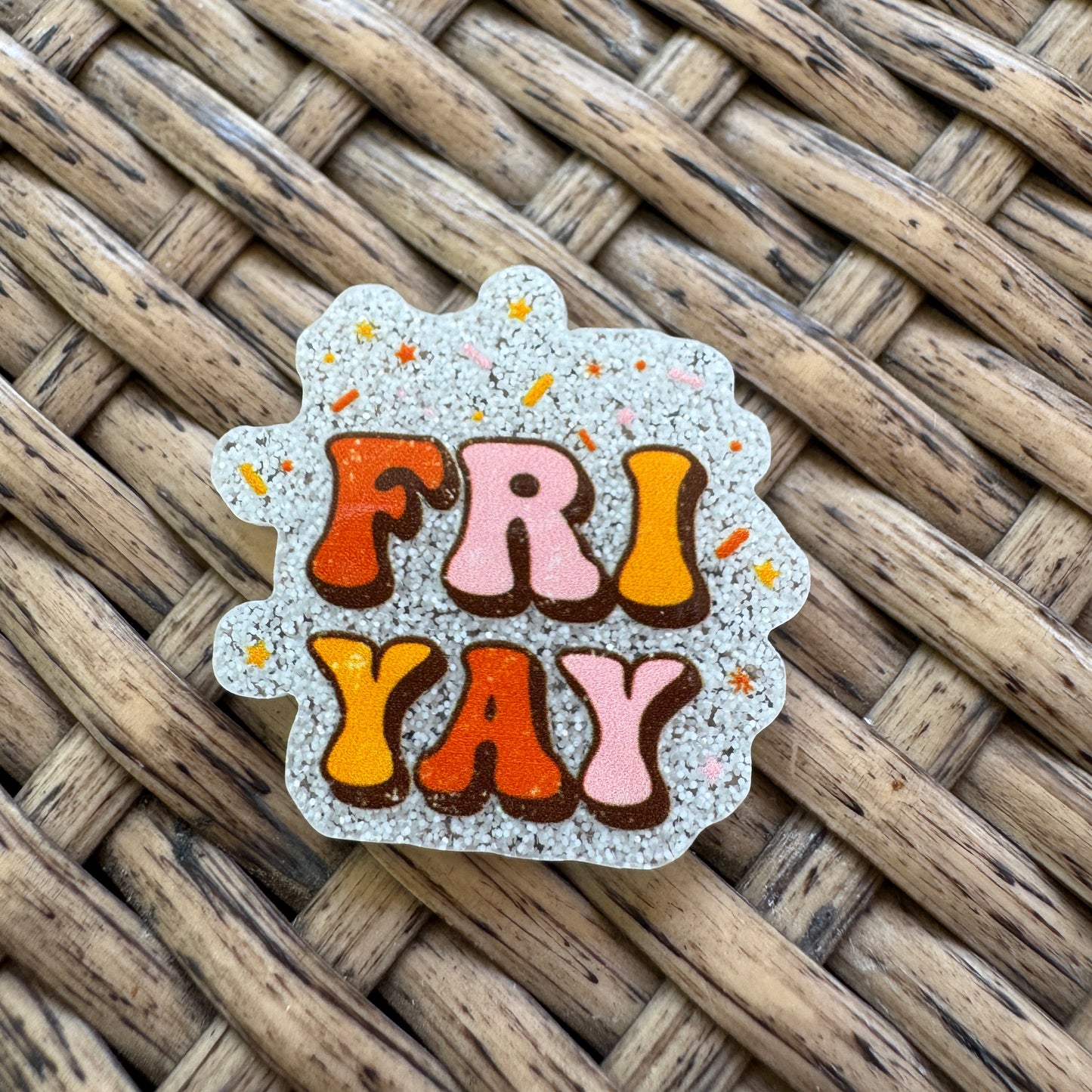 Fri-YAY Flatback,  Planar, Cabochon, Single Pc