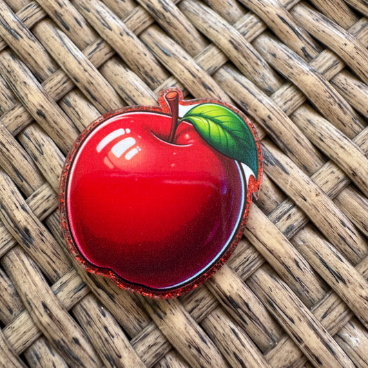 Apple Flatback,  Planar, Cabochon, Single Pc