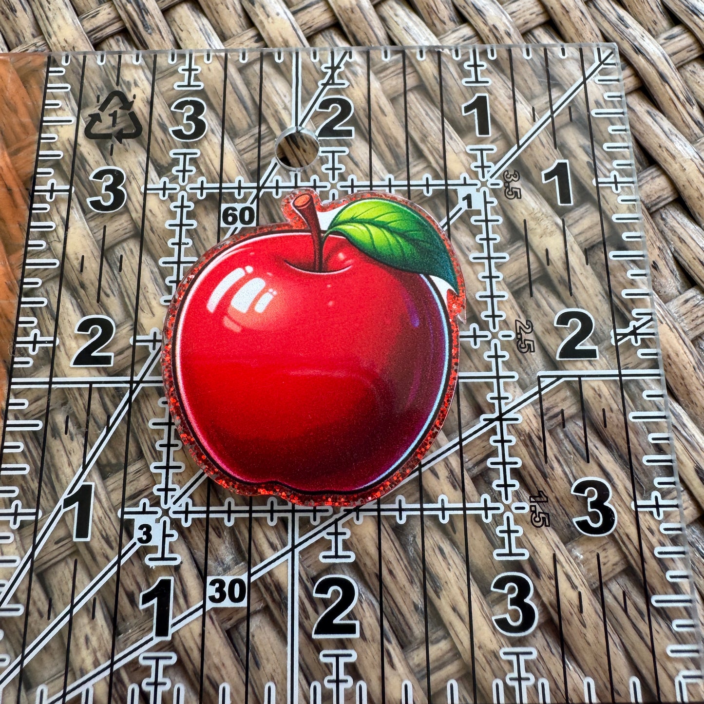 Apple Flatback,  Planar, Cabochon, Single Pc