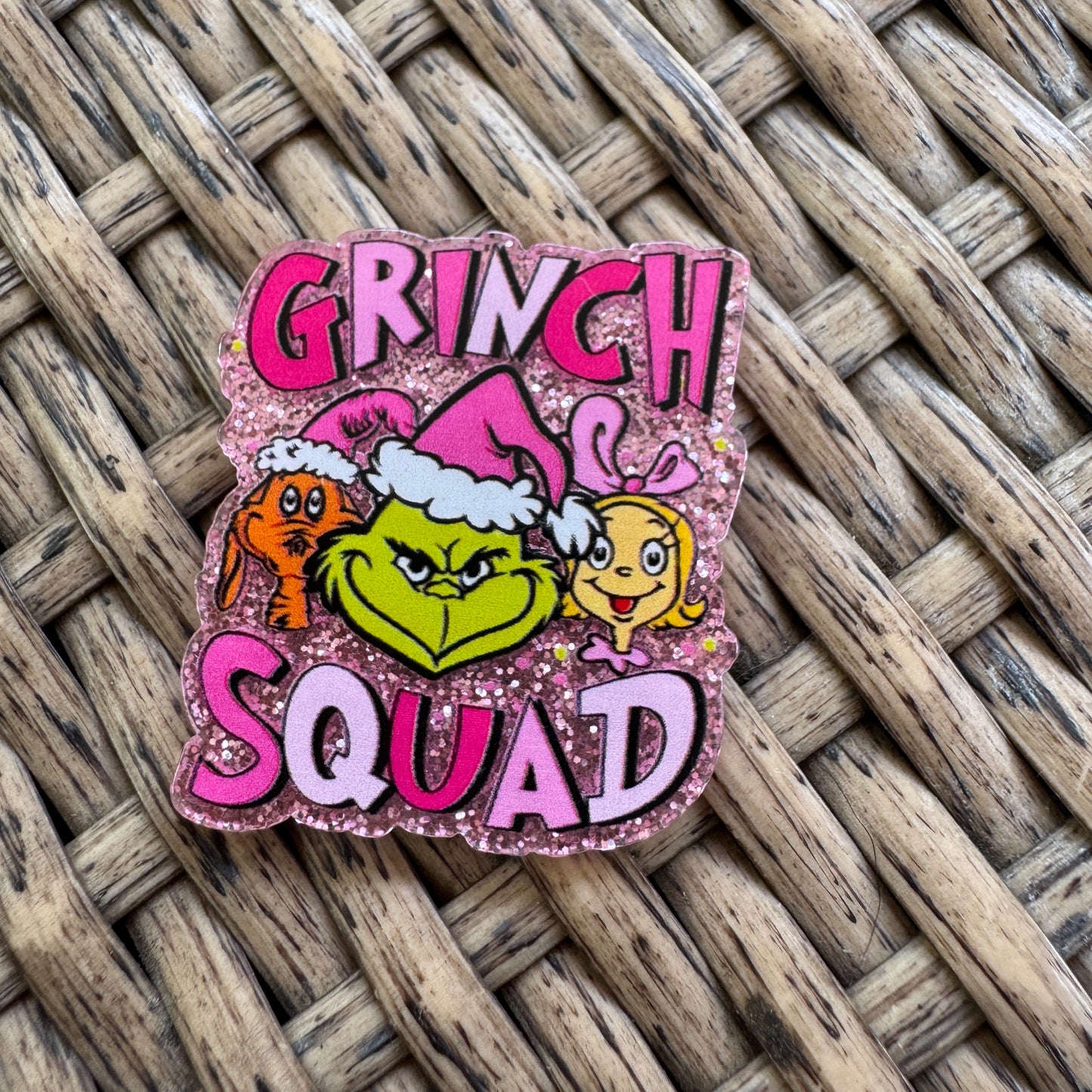 Grinch Squad, Christmas, Flatback,  Planar, Cabochon, Single Pc