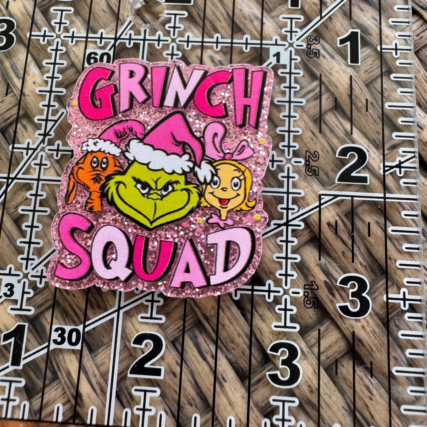 Grinch Squad, Christmas, Flatback,  Planar, Cabochon, Single Pc