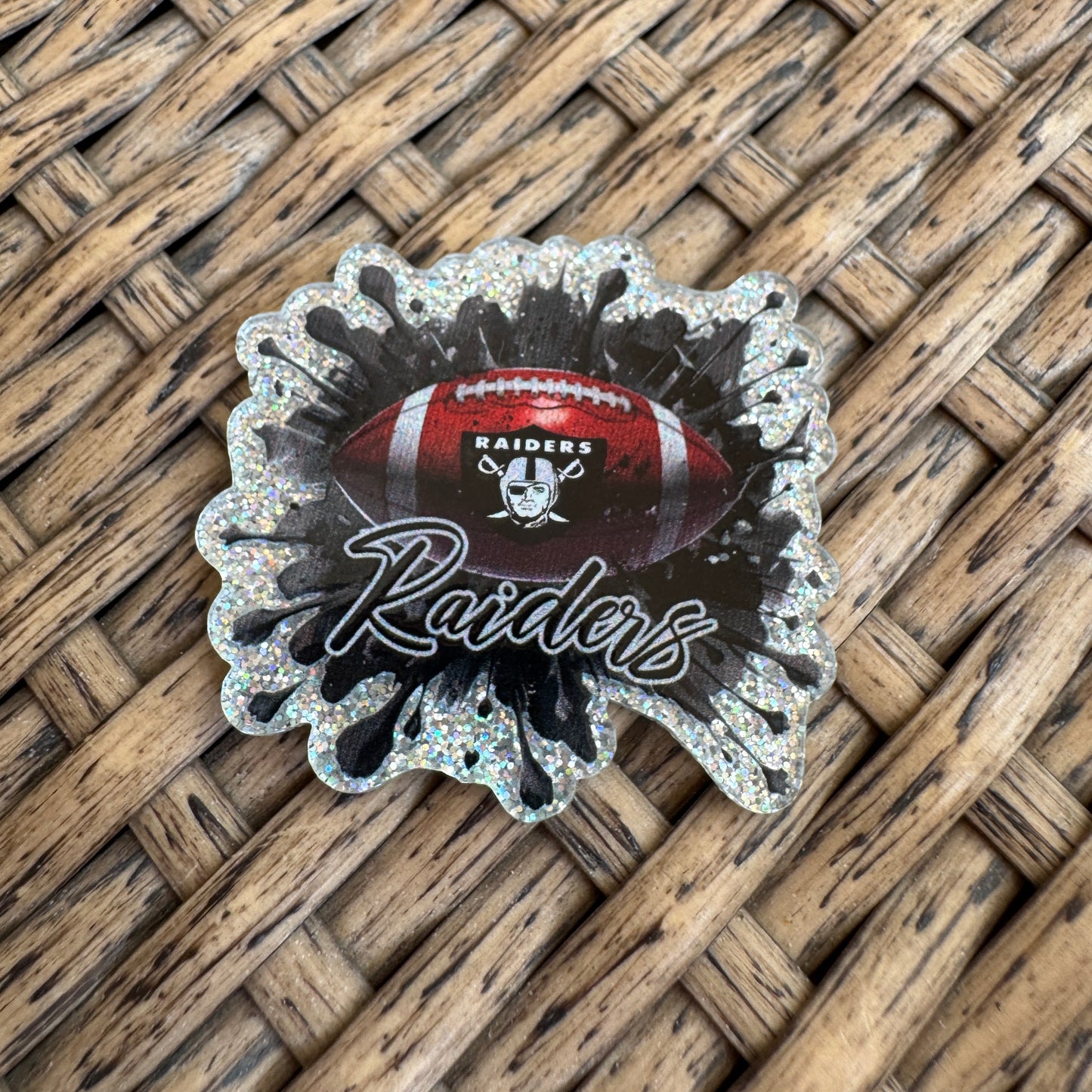 Football, Raiders, Flatback, Planar, Cabochon, Single Pc