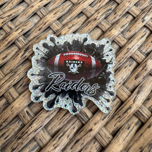 Football, Raiders, Flatback, Planar, Cabochon, Single Pc