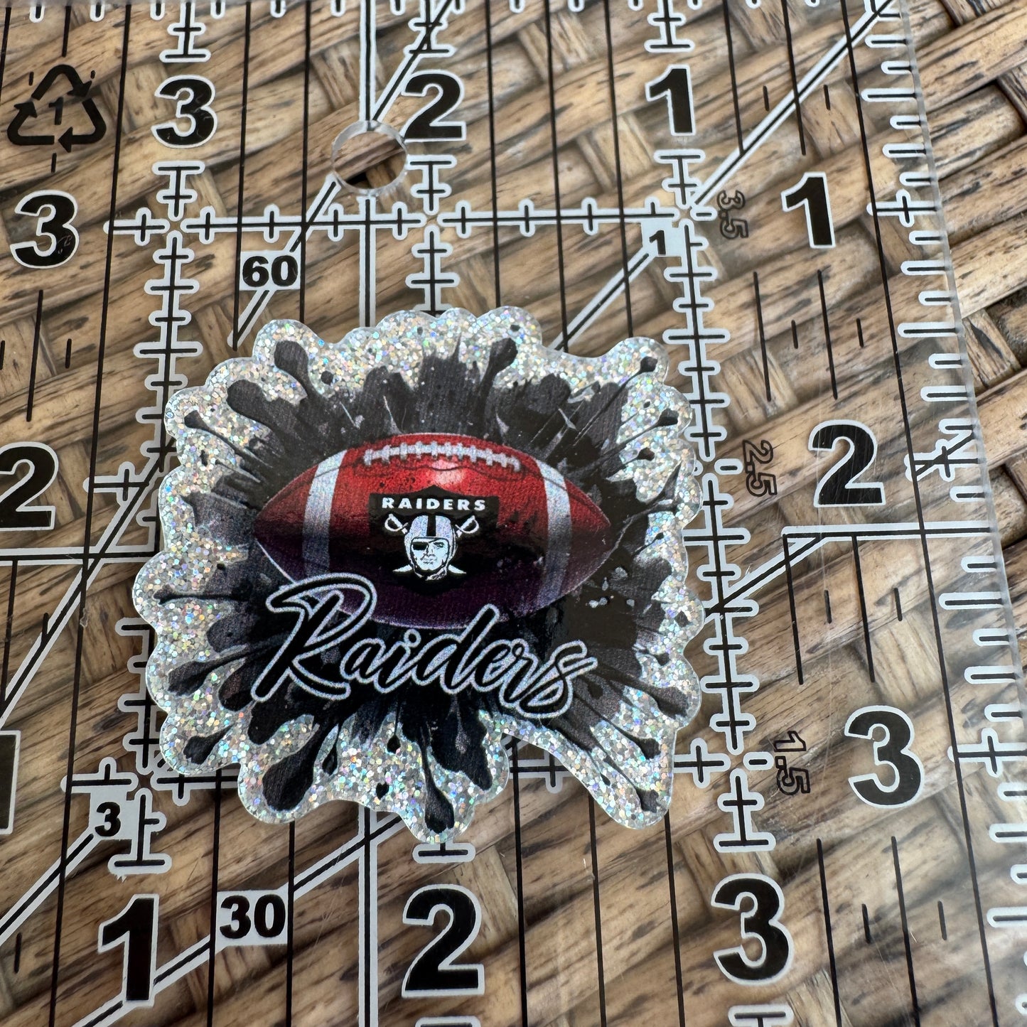 Football, Raiders, Flatback, Planar, Cabochon, Single Pc