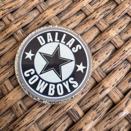 Football, Dallas Cowboys, Flatback, Planar, Cabochon, Single Pc