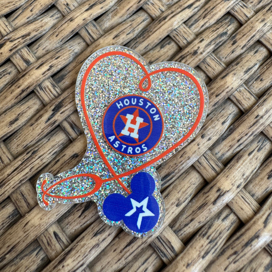 Football, Houston Astros,  Medical, Flatback, Planar, Cabochon, Single Pc