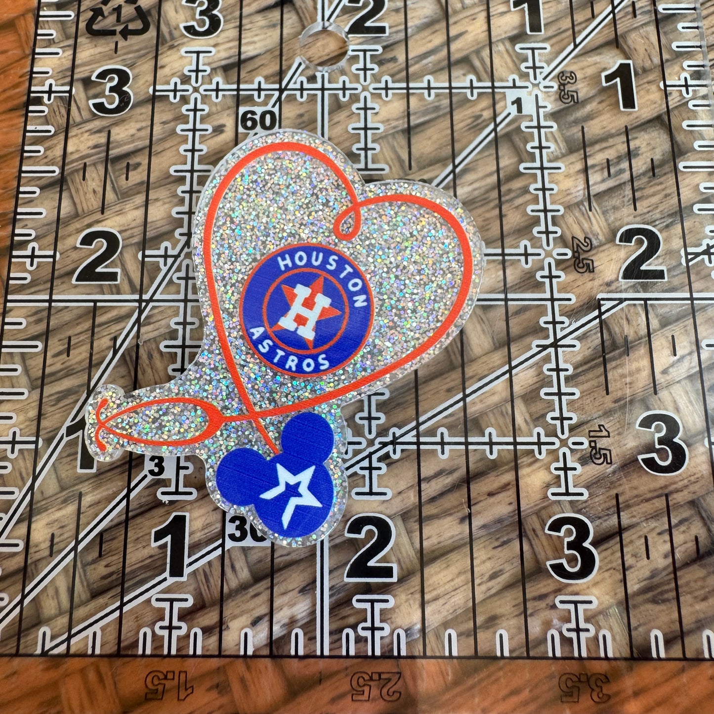 Football, Houston Astros,  Medical, Flatback, Planar, Cabochon, Single Pc