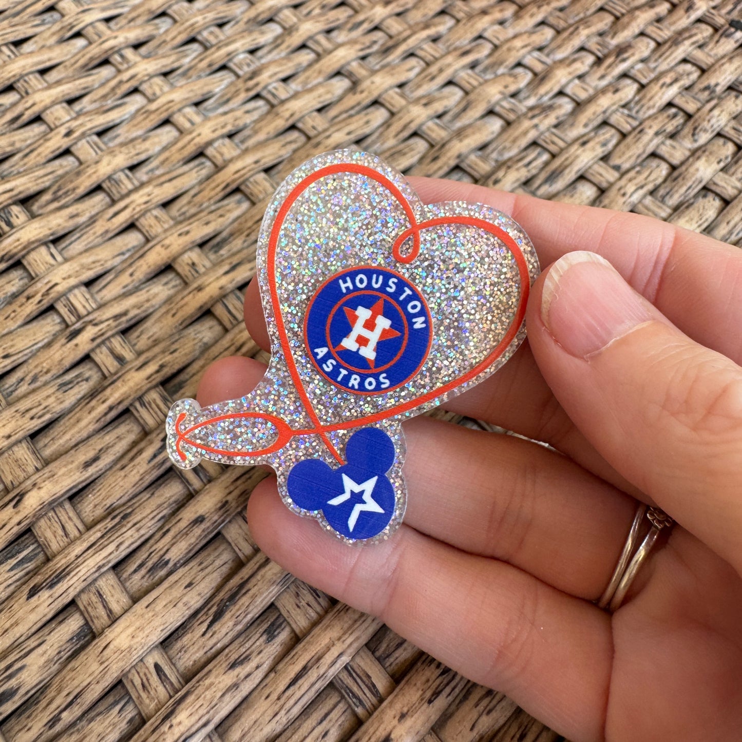 Football, Houston Astros,  Medical, Flatback, Planar, Cabochon, Single Pc