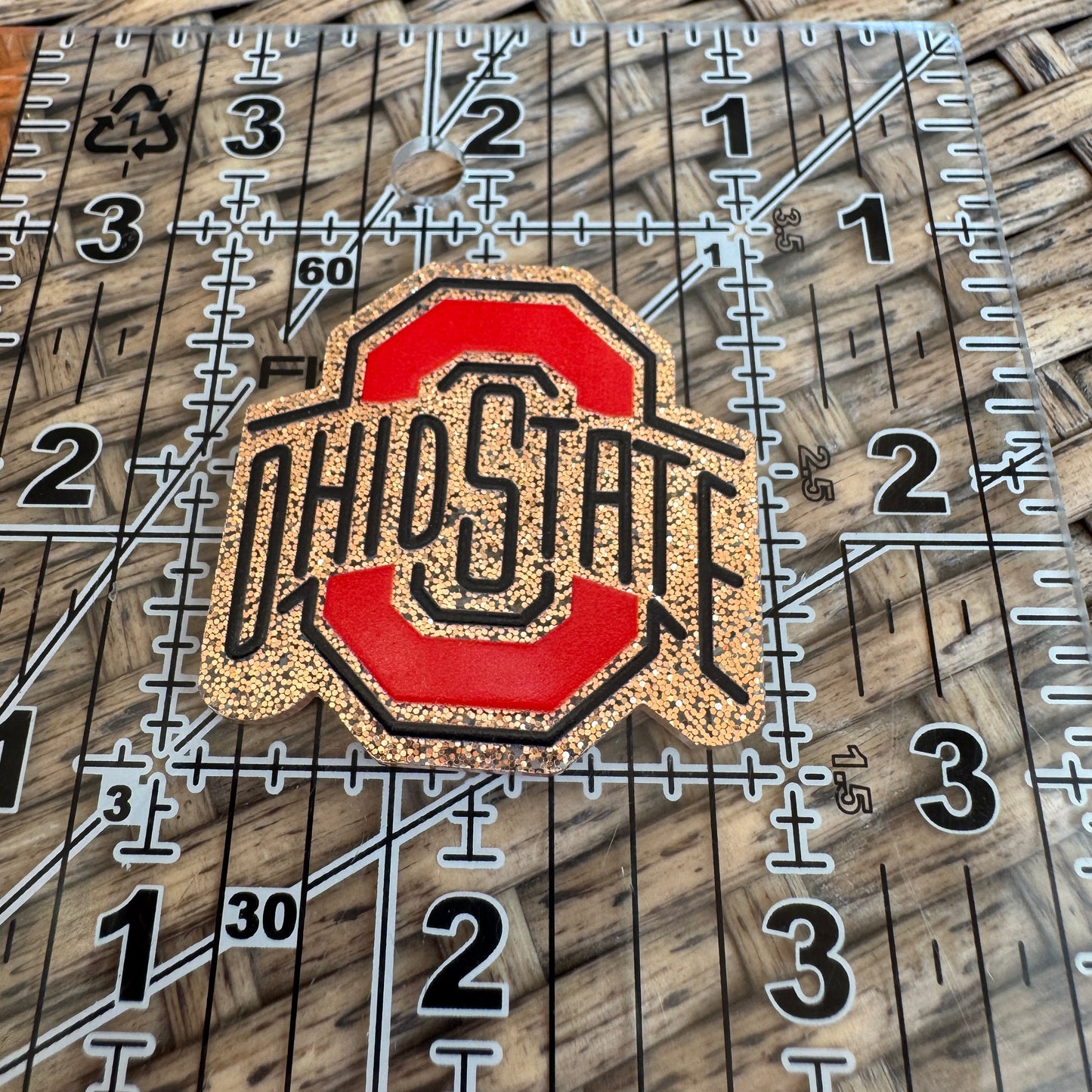 Football, Ohio State,  Medical, Flatback, Planar, Cabochon, Single Pc