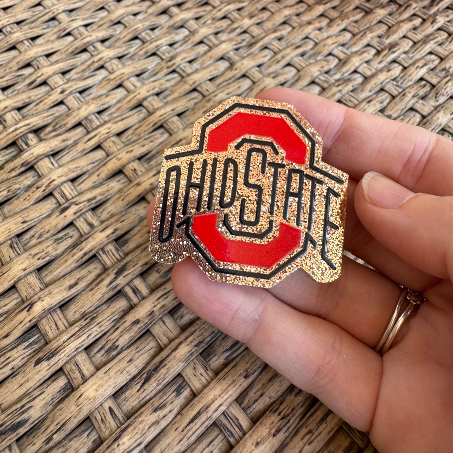 Football, Ohio State,  Medical, Flatback, Planar, Cabochon, Single Pc