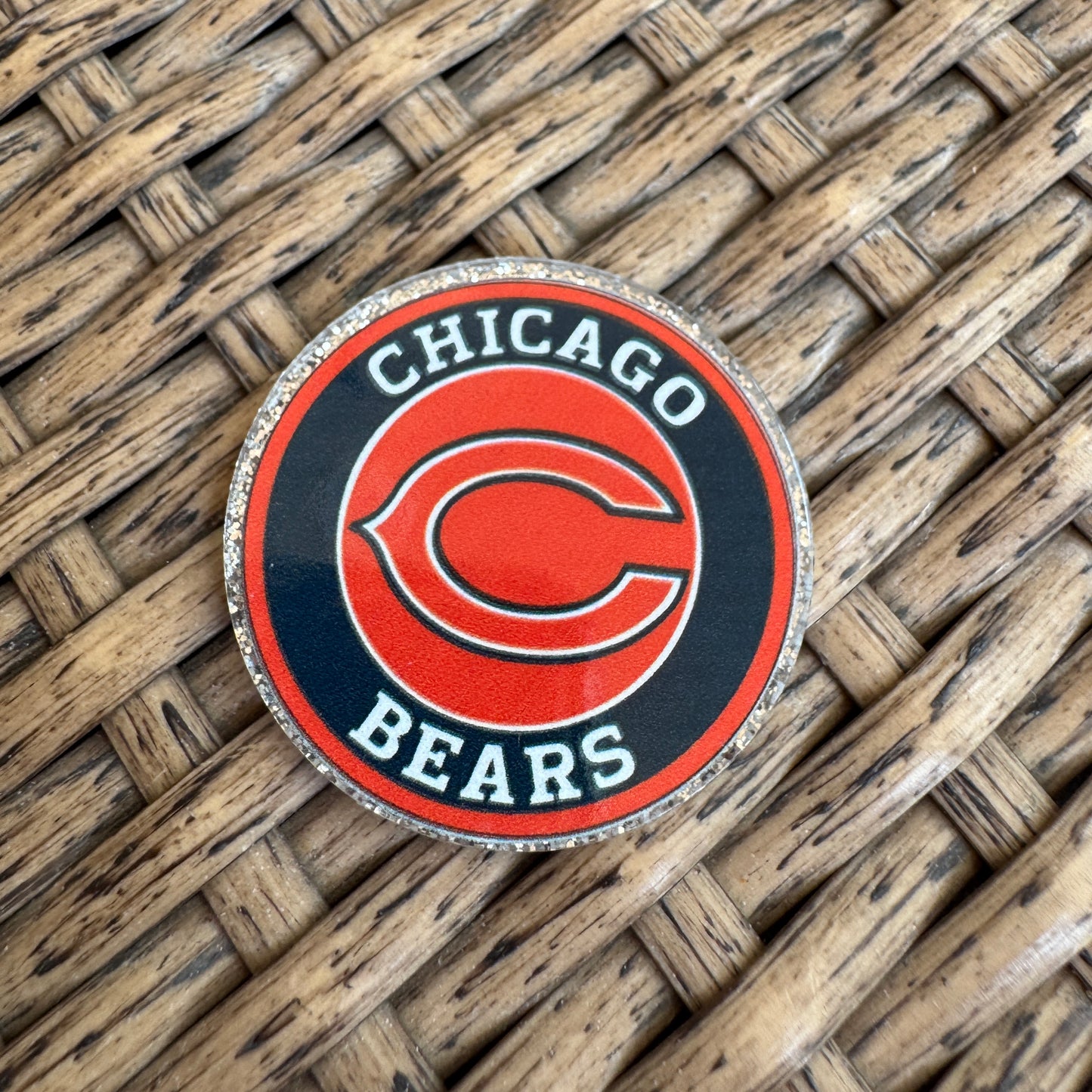 Chicago Bears, Football, Flatback, Planar, Cabochon, Single Pc.