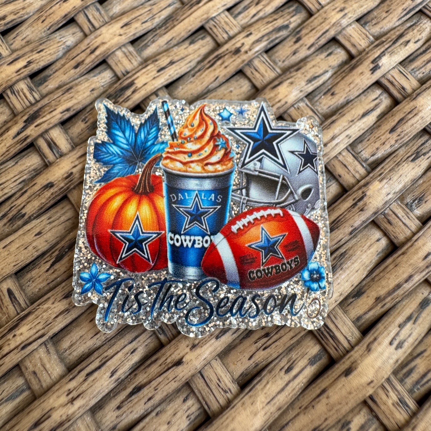 Fall Dallas Cowboys, Football, Planar, Cabochon, Single Pc.