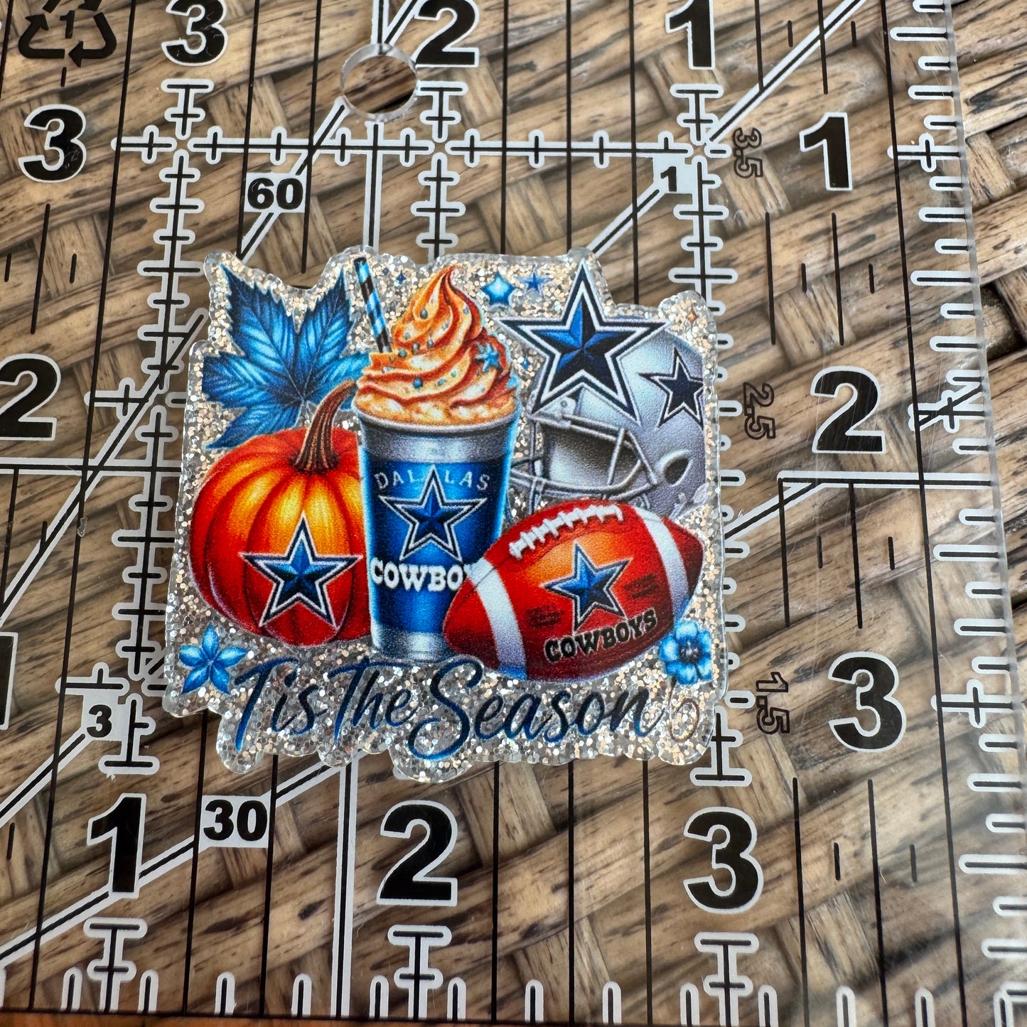 Fall Dallas Cowboys, Football, Planar, Cabochon, Single Pc.