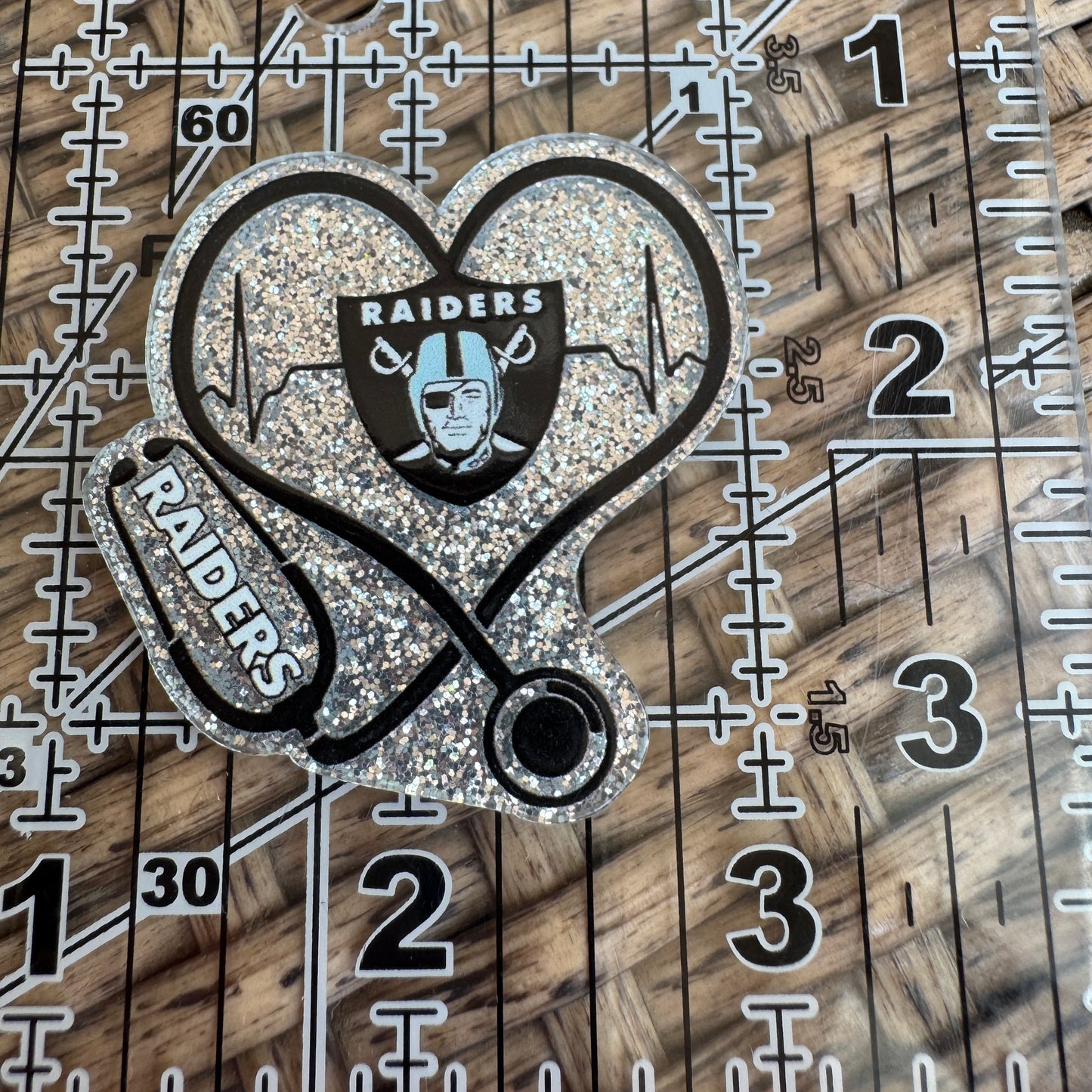 Raiders, MEDICAL,  Football, Planar, Cabochon, Single Pc.