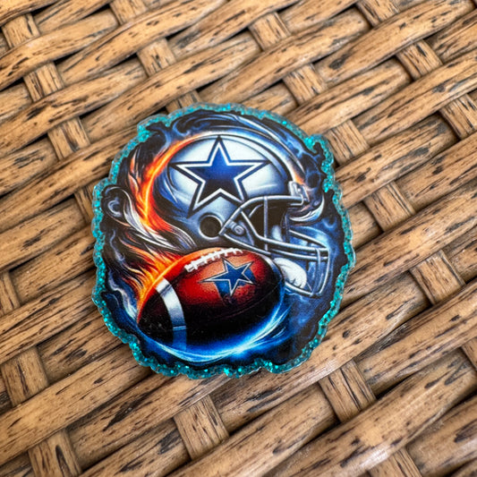 Dallas Cowboys,  Football, Planar, Cabochon, Single Pc.
