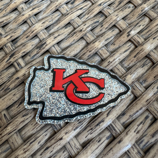 ARROWHEAD, KC CHIEFS, Football, Planar, Cabochon, Single Pc.
