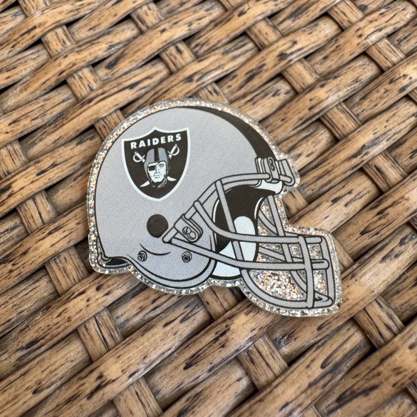RAIDERS, Football, Planar, Cabochon, Single Pc.