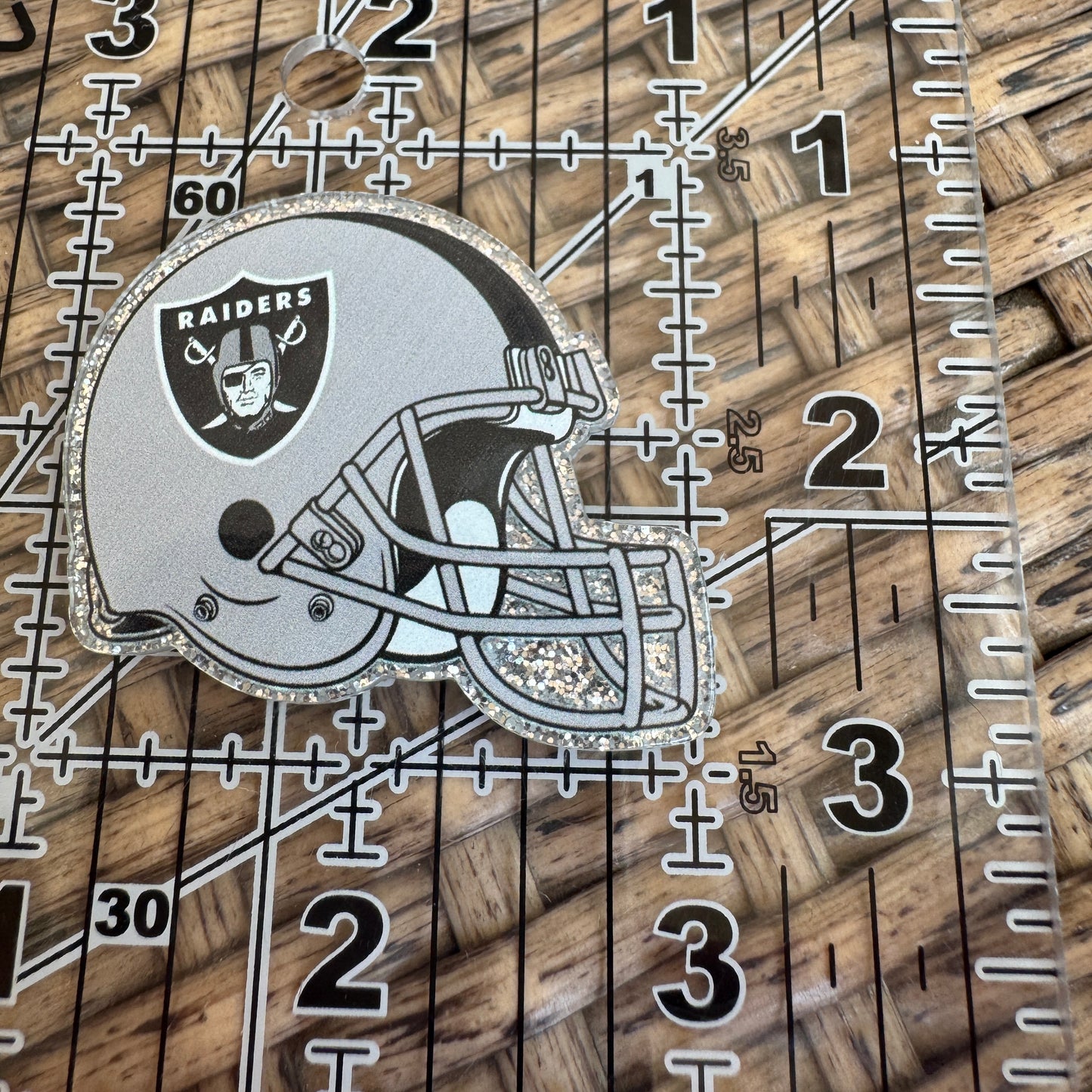 RAIDERS, Football, Planar, Cabochon, Single Pc.