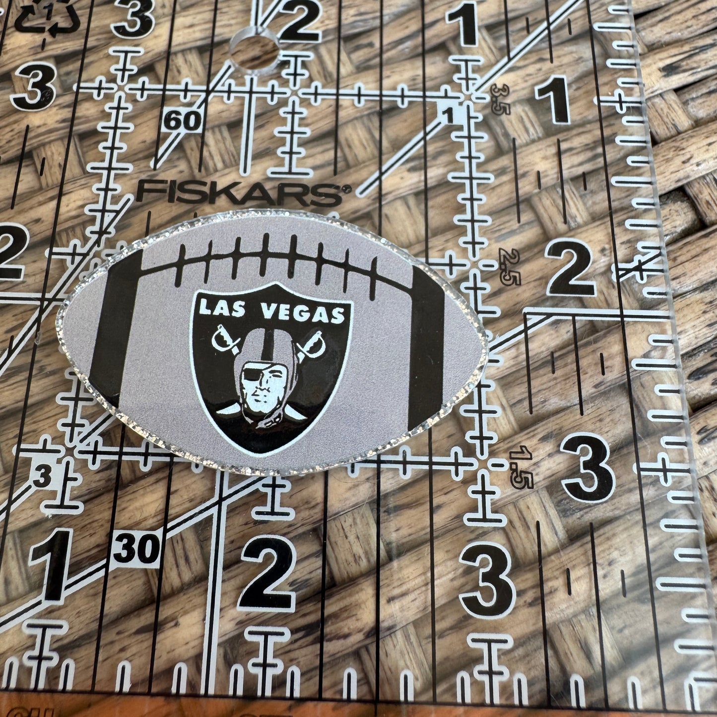 RAIDERS, Football, Planar, Cabochon, Single Pc.