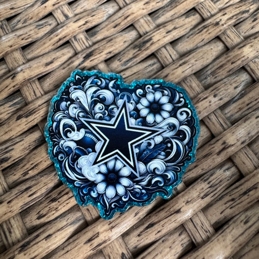 Cowboys,  Football, Planar, Cabochon, Single Pc.