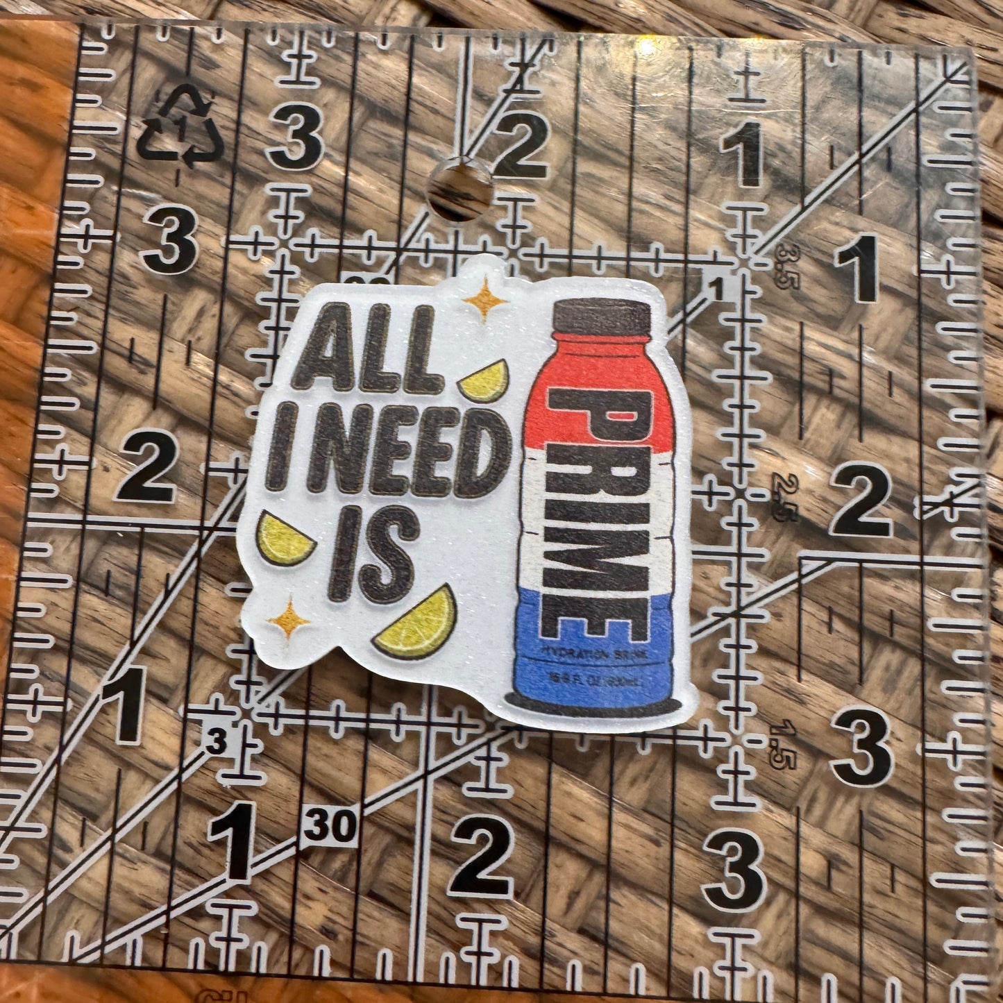Prime Drink Acrylic Flatback,  Planar, Cabochon, Single Pc