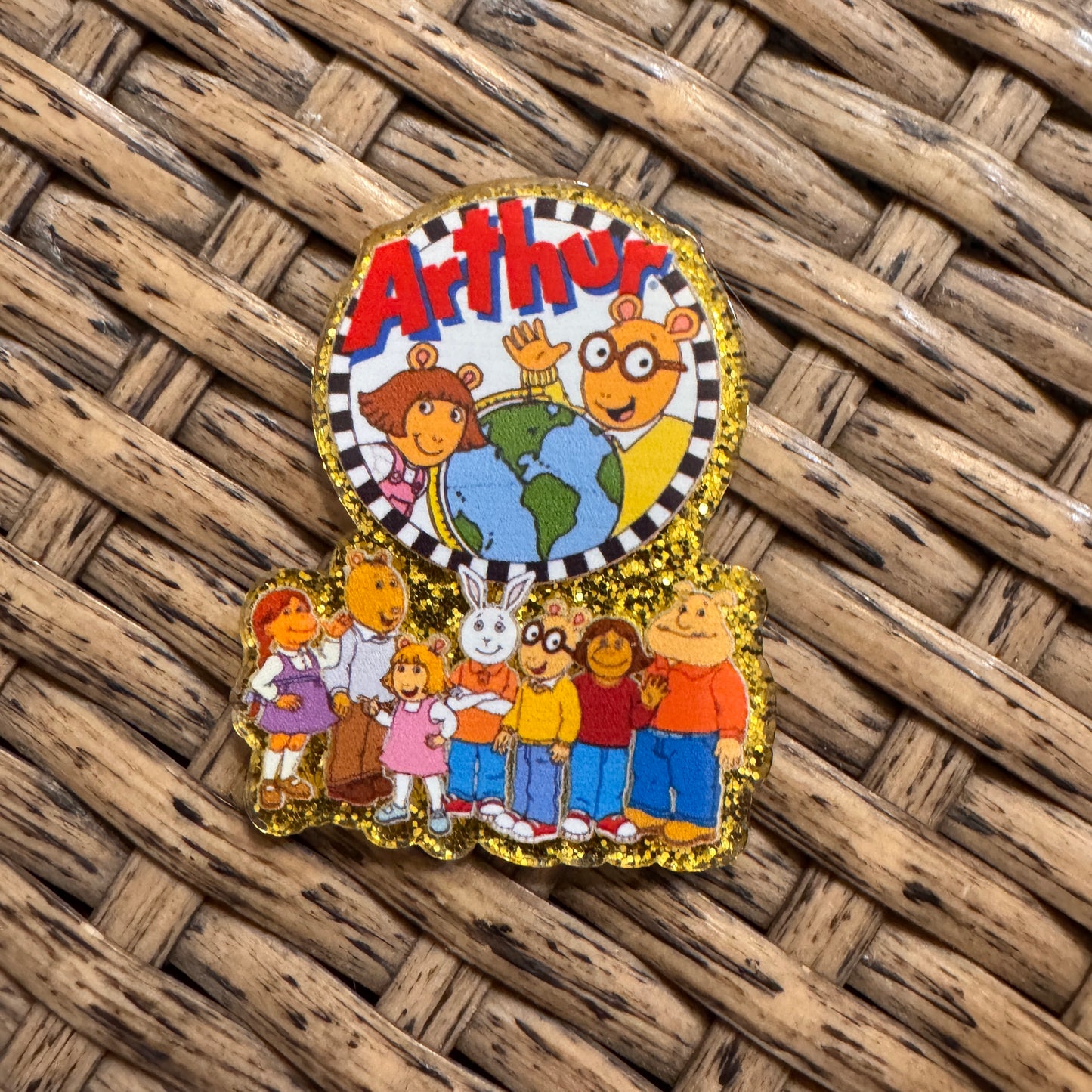 Arthur Acrylic Flatback,  Planar, Cabochon, Single Pc