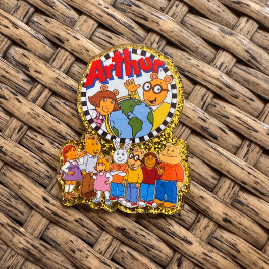 Arthur Acrylic Flatback,  Planar, Cabochon, Single Pc