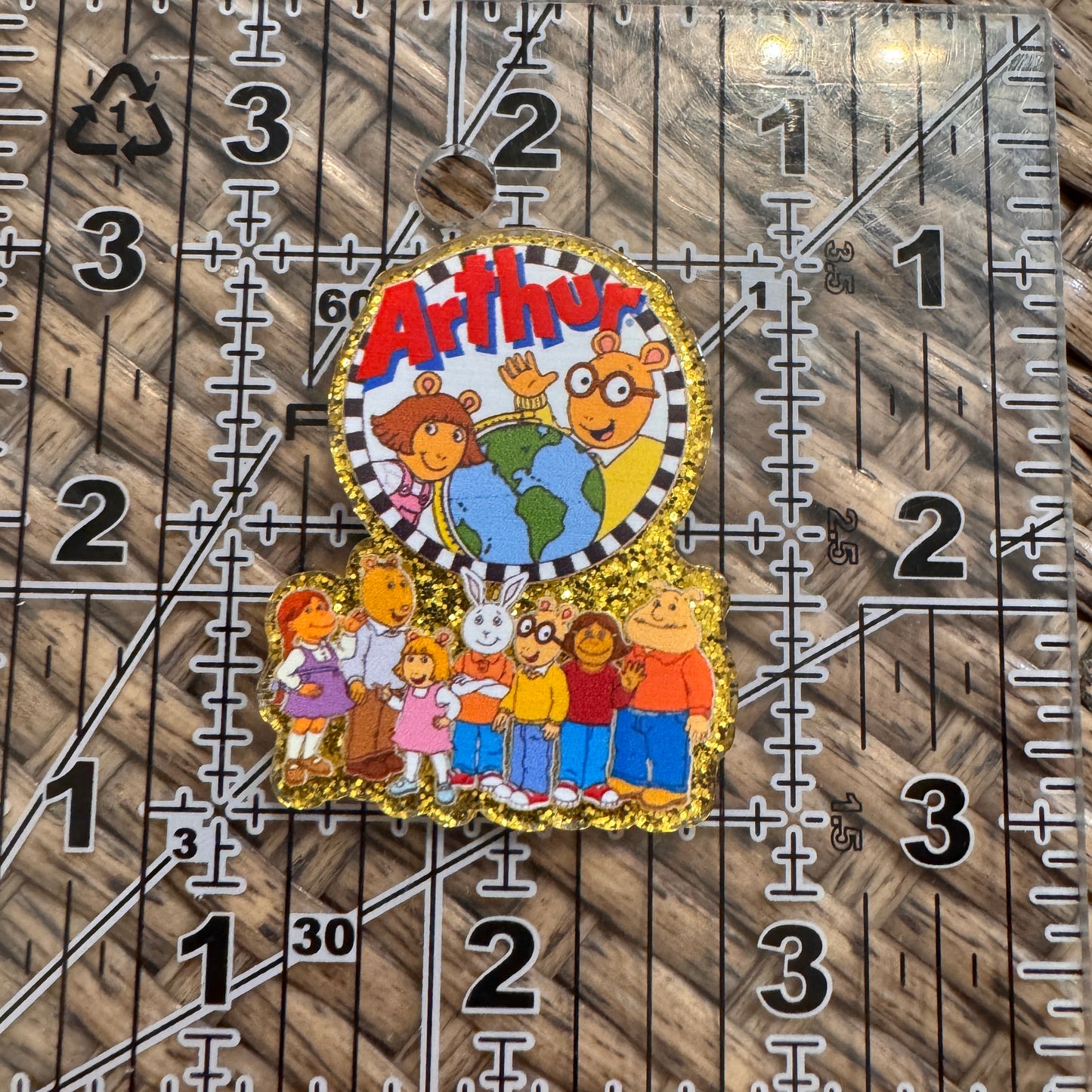 Arthur Acrylic Flatback,  Planar, Cabochon, Single Pc