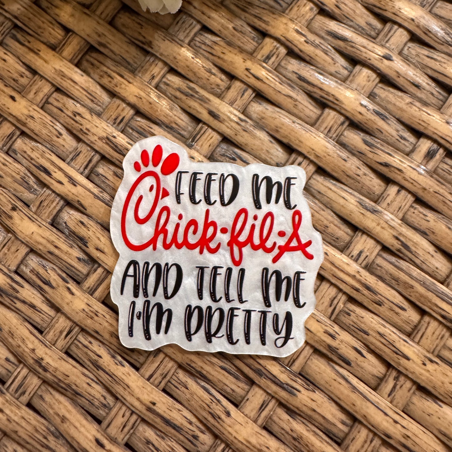Chick Fil A Flatback,  Planar, Cabochon, Single Pc
