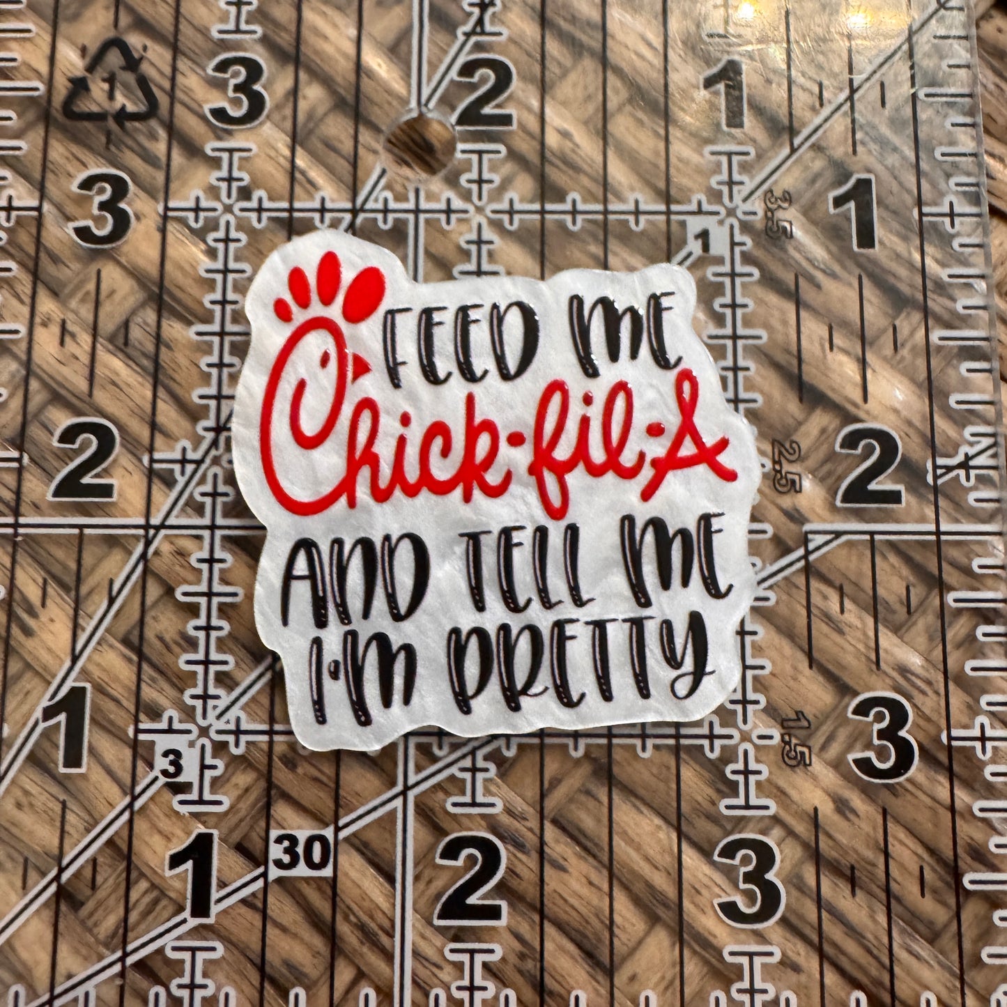 Chick Fil A Flatback,  Planar, Cabochon, Single Pc