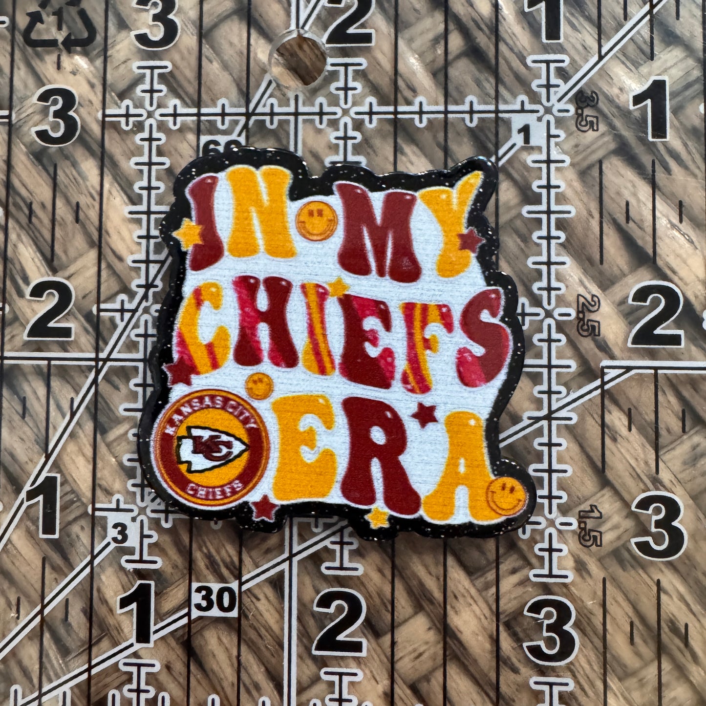 Chiefs Era Flatback,  Planar, Cabochon, Single Pc