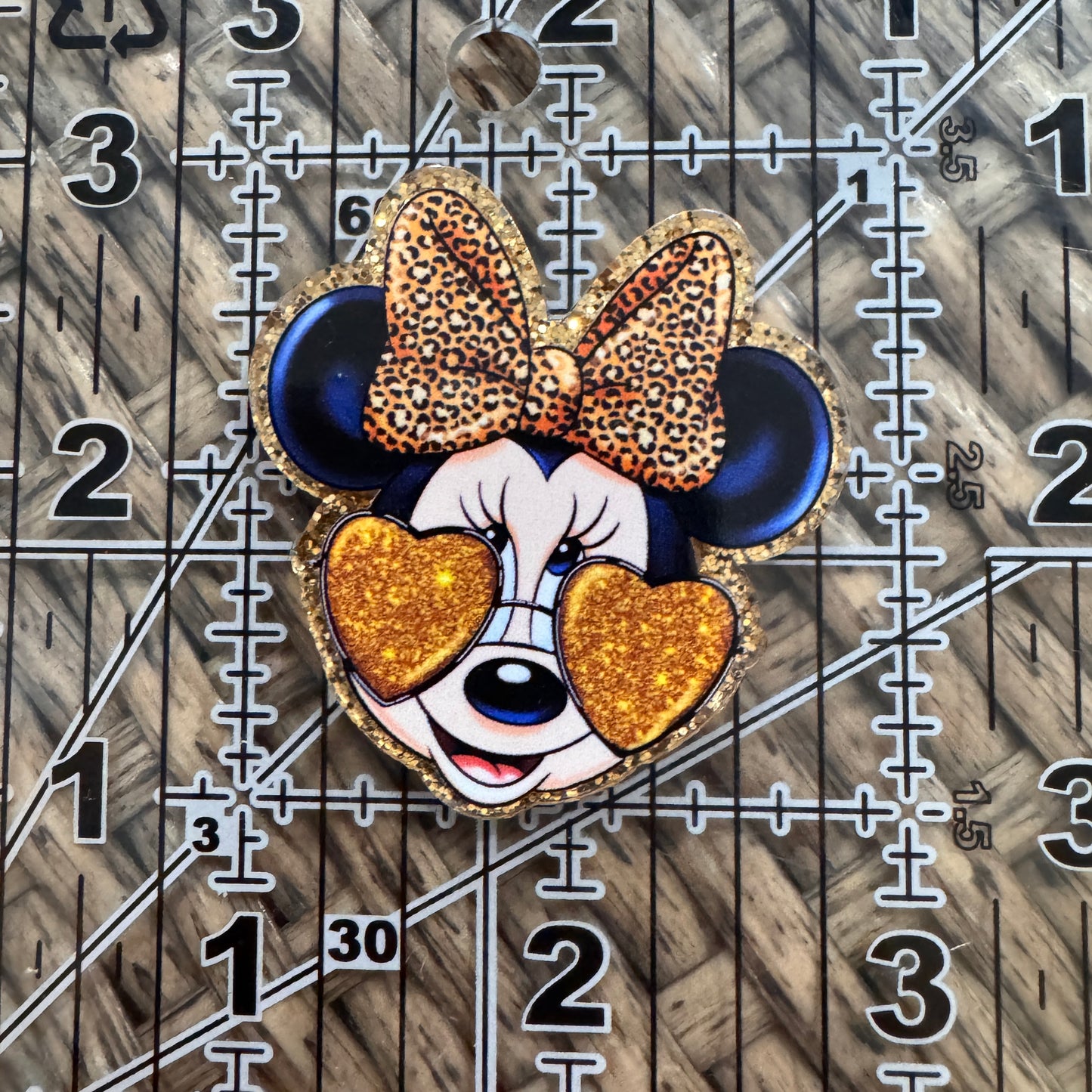 Minnie Mouse Flatback,  Planar, Cabochon, Single Pc