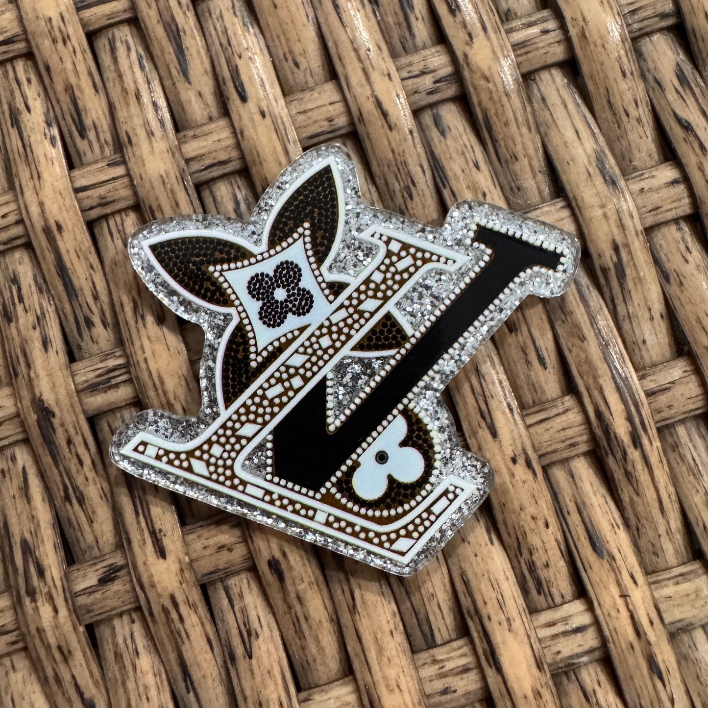Designer LV Flatback,  Planar, Cabochon, Single Pc